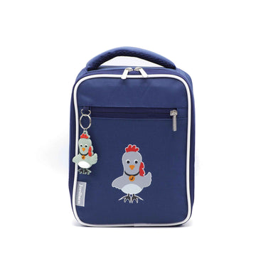 Bento cooler bag - rooster - indigo - Jordbarn